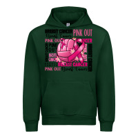 Forest Green volleyball pink out breast cancer Urban Hoodie - RanaPortraitStore