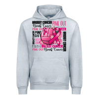Heather Grey volleyball pink out breast cancer Urban Hoodie - RanaPortraitStore