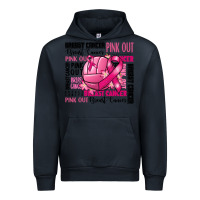 Navy volleyball pink out breast cancer Urban Hoodie - RanaPortraitStore