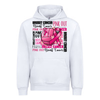 White volleyball pink out breast cancer Urban Hoodie - RanaPortraitStore