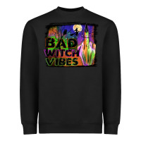 Black bad witch vibes Heavyweight Sweatshirt - JahusDesignShop