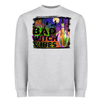 Heather Grey bad witch vibes Heavyweight Sweatshirt - JahusDesignShop