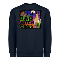 Navy bad witch vibes Heavyweight Sweatshirt - JahusDesignShop