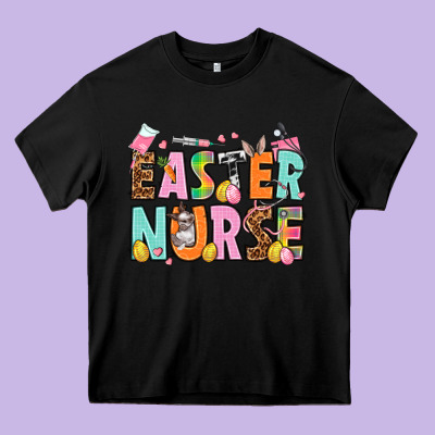 Easter Nurse Easter Day Heavy Core Tee Designed By Howdyjamesfarm
