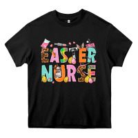 Black Easter nurse Easter Day Heavy Core Tee - HowdyJamesFarm