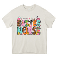Cream Easter nurse Easter Day Heavy Core Tee - HowdyJamesFarm