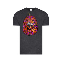 Vintage Black watercolor pumpkin leopard Vintage Tee - RanaPortraitStore