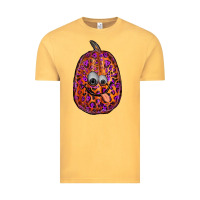 Vintage Mustard watercolor pumpkin leopard Vintage Tee - RanaPortraitStore