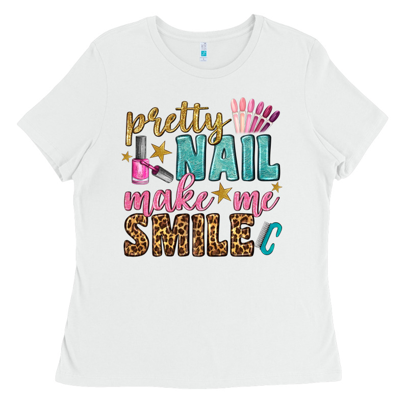 Pretty Nail Make Me Smile Bbs Ladies Tee by BundleAndBundleShop | Teevron