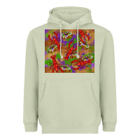Matcha mardi gras crawfish king cake Heavyweight Hoodie - RanaPortraitStore