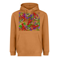 Meerkat mardi gras crawfish king cake Heavyweight Hoodie - RanaPortraitStore