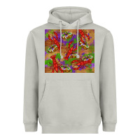 Moon Dust mardi gras crawfish king cake Heavyweight Hoodie - RanaPortraitStore
