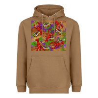 Toasted Coconut mardi gras crawfish king cake Heavyweight Hoodie - RanaPortraitStore