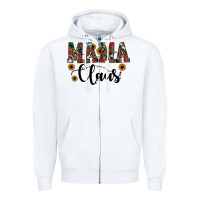White mama claus Zipper Hoodie - JahusDesignShop