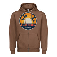 Chestnut santa monica california Zipper Hoodie - artisFamous