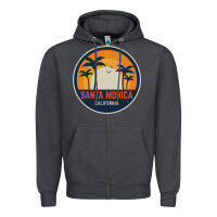 Smoke santa monica california Zipper Hoodie - artisFamous
