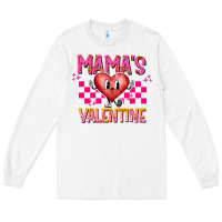 White Mamas Valentine Long Sleeve Tee - CowhideDigitalArt