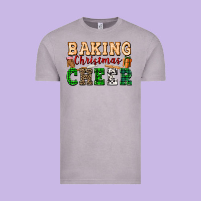 Baking Christmas Cheer Vintage Tee Designed By Fadigitalartstudio