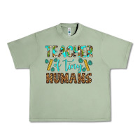 Oil Green teacher of tiny humans Urban Heavy Tee - BundleAndBundleShop