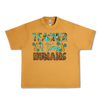 Peanut Butter teacher of tiny humans Urban Heavy Tee - BundleAndBundleShop