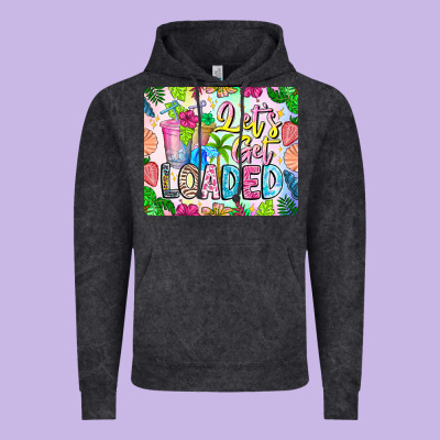 Lets Get Loaded Mouse Pad Vintage Hoodie Designed By Cowhidedigitalart