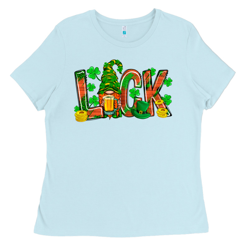 Luck With Gnome And Beer Bbs Ladies Tee by BundleAndBundleShop | Teevron