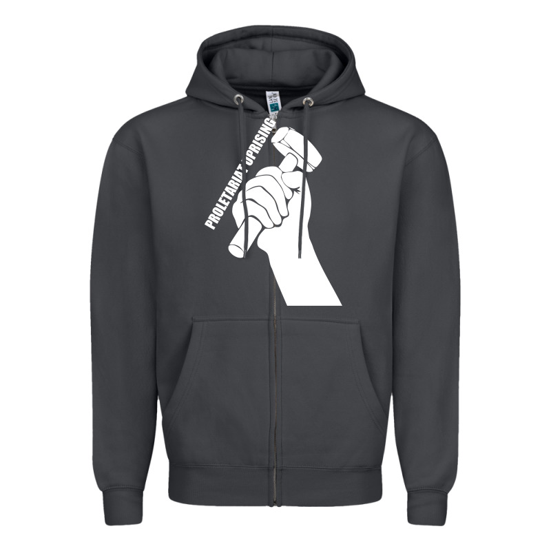 Proletariat Uprising Revolution Politics Zipper Hoodie by artisFamous | Teevron