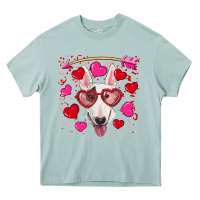 Arona Valentine's day  bull terrier Heavy Core Tee - RanaPortraitStore