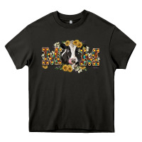Asphalt Mom with cow Heavy Core Tee - CowGirlArtShop