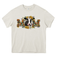 Cream Mom with cow Heavy Core Tee - CowGirlArtShop