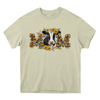 Mossy Mom with cow Heavy Core Tee - CowGirlArtShop