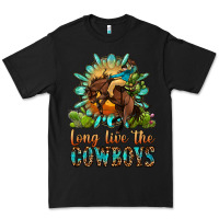 Black long live the cowboys Premium Tee - OliviaCreatesArt