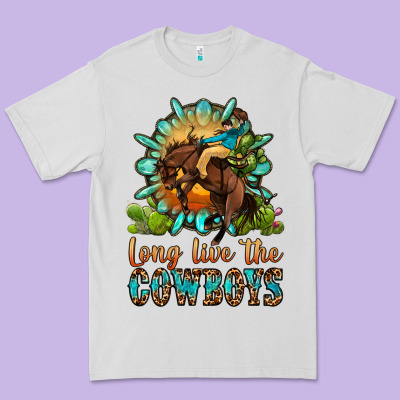 Long Live The Cowboys Premium Tee Designed By Oliviacreatesart