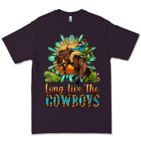 Plum long live the cowboys Premium Tee - OliviaCreatesArt