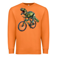 Carrot t rex dinosaur riding dinosaur Premium Sweatshirt - RanaPortraitStore