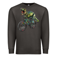 Smoke t rex dinosaur riding dinosaur Premium Sweatshirt - RanaPortraitStore