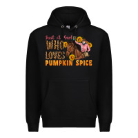 Black Just A Girl Who Loves Pumpkin Spice Cowgirl Premium Hoodie - Artiststas
