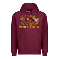 Burgundy Just A Girl Who Loves Pumpkin Spice Cowgirl Premium Hoodie - Artiststas