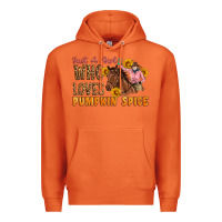 Carrot Just A Girl Who Loves Pumpkin Spice Cowgirl Premium Hoodie - Artiststas