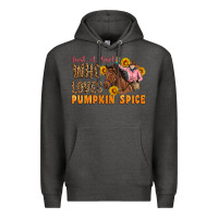 Charcoal Heather Just A Girl Who Loves Pumpkin Spice Cowgirl Premium Hoodie - Artiststas