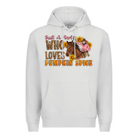 Dove Grey Just A Girl Who Loves Pumpkin Spice Cowgirl Premium Hoodie - Artiststas