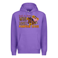 Purple Just A Girl Who Loves Pumpkin Spice Cowgirl Premium Hoodie - Artiststas