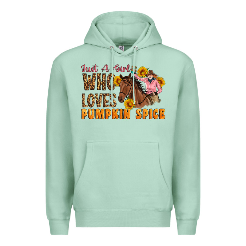 Just A Girl Who Loves Pumpkin Spice Cowgirl Premium Hoodie by Artiststas | Teevron