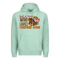 Seafoam Just A Girl Who Loves Pumpkin Spice Cowgirl Premium Hoodie - Artiststas