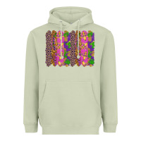Matcha mardi gras brushstrokes Heavyweight Hoodie - RanaPortraitStore