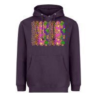 Plum mardi gras brushstrokes Heavyweight Hoodie - RanaPortraitStore