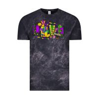 Cloud Black mardi gras love Vintage Tee - FaDigitalArtStudio