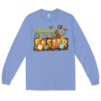 Colony Blue Happy Easter Long Sleeve Tee - LillyAllenDesigns
