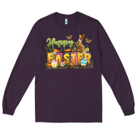 Plum Happy Easter Long Sleeve Tee - LillyAllenDesigns