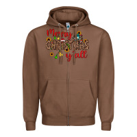 Chestnut merry christmas y'all Zipper Hoodie - JahusDesignShop